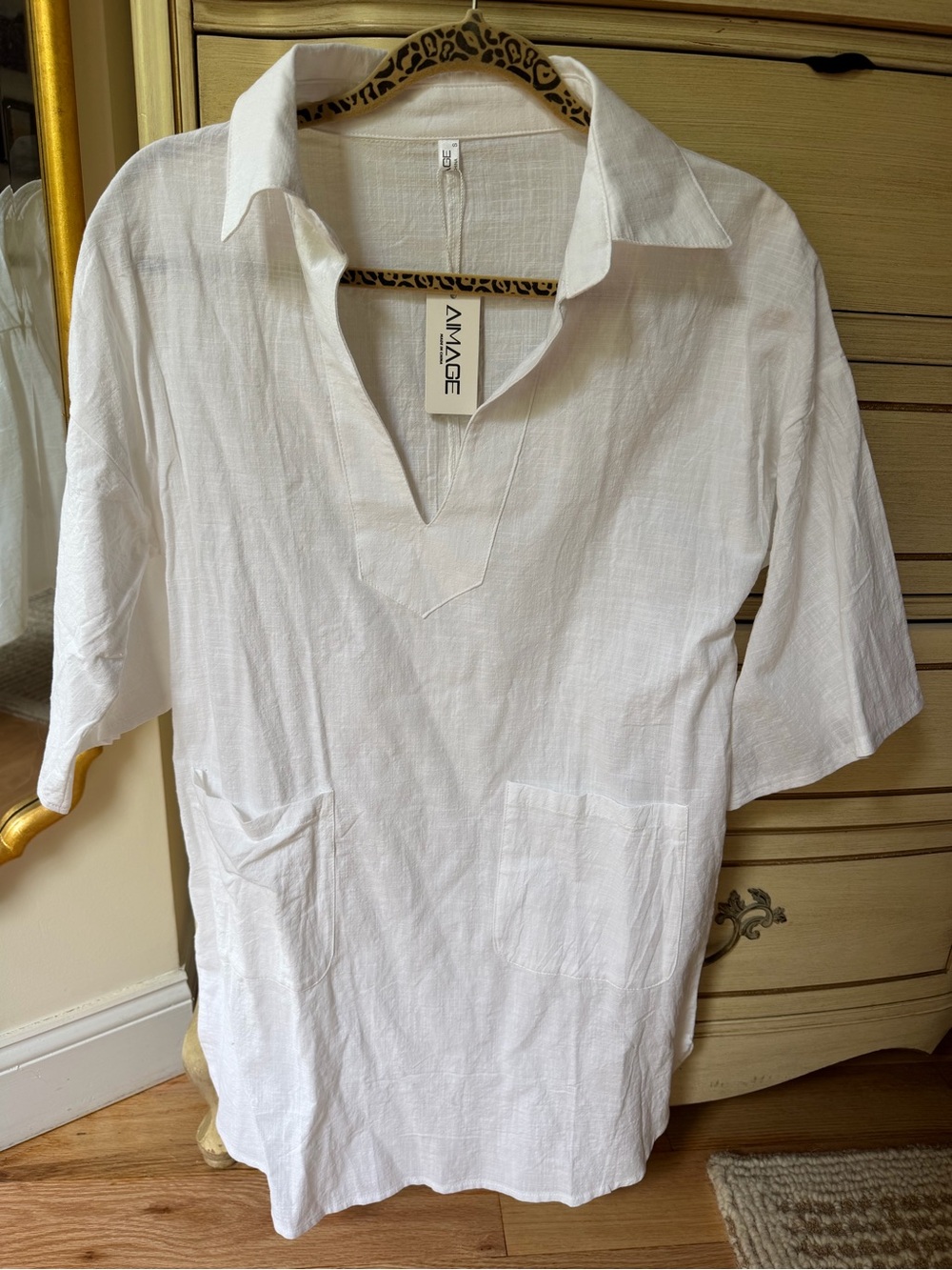 AI’MAGE white cover up dress